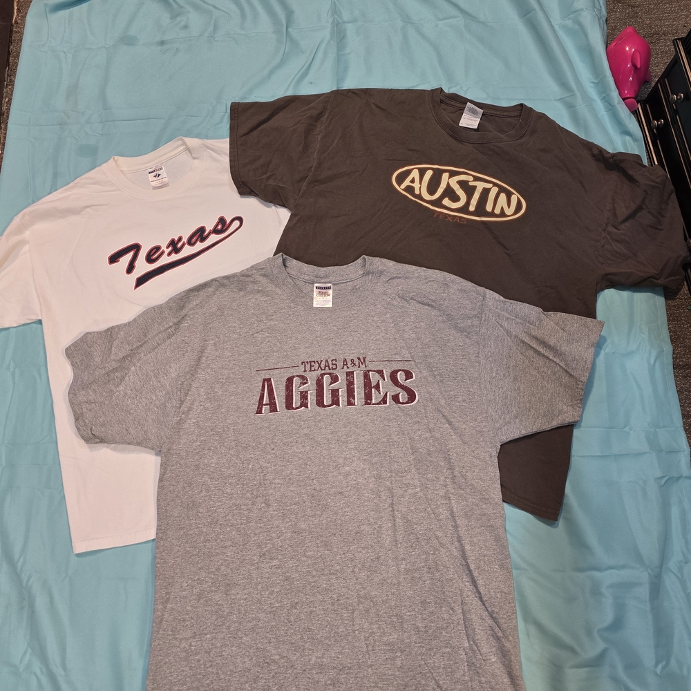 Texas and Austin Graphic T-Shirts Set